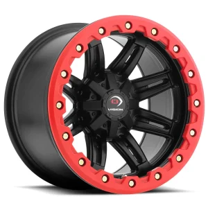 Vision Wheel ATV – 551 FIVE FIFTY ONE – Black – 12″x8″ -10.2mm – All weather Wheels – 551-128156MBR4